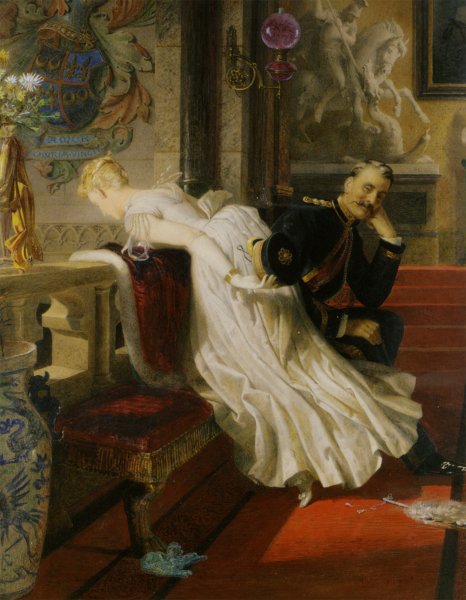 Main Product Photo of Amor Vincit Omnia Painting by Edward Henry Corbould