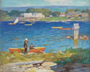 A Day's Fishing by Edward Henry Potthast Oil Painting