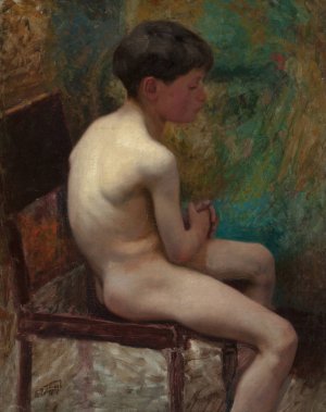 A Young Boy by Edward Henry Potthast Oil Painting