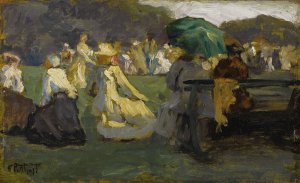 Lawn Tennis, St. Ives by Edward Henry Potthast Oil Painting