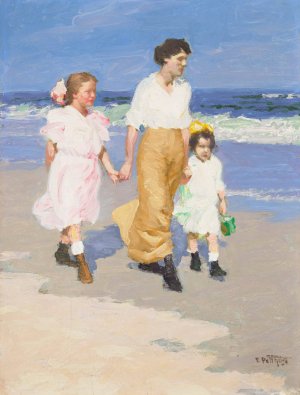 On the Beach Oil painting by Edward Henry Potthast