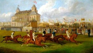 A Horse Race in Victoria Park, Leicester