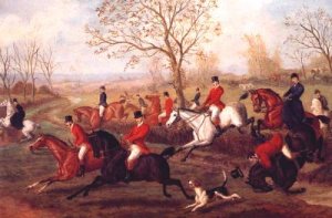 The Chase by Edward Herberte Oil Painting