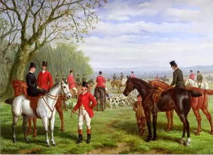 The Meet by Edward Herberte - Oil Painting Reproduction