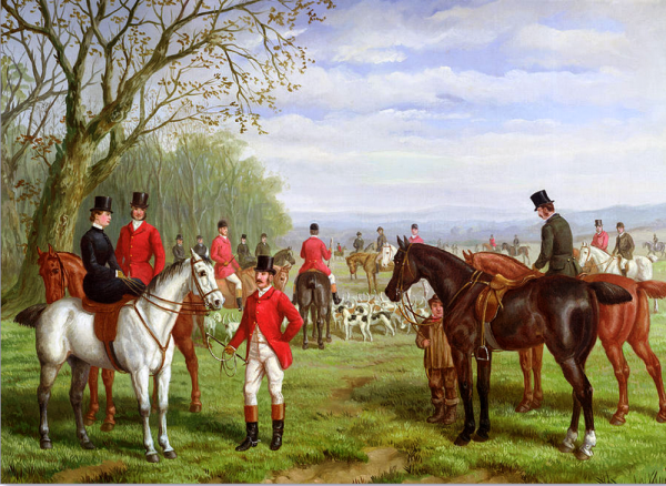 The Meet by Edward Herberte - Hand-Painted Oil Painting Reproduction