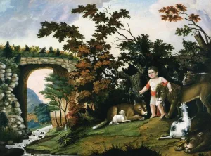 Peaceable Kingdom of the Branch painting by Edward Hicks