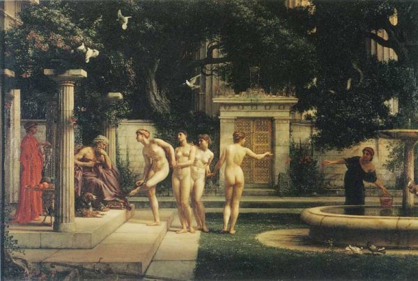 Main Product Photo of A Visit to Aesclepius Painting by Edward John Poynter