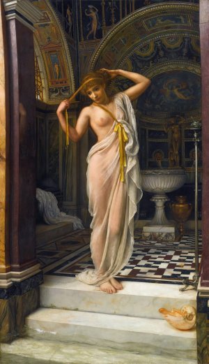 Diadumene by Edward John Poynter Oil Painting