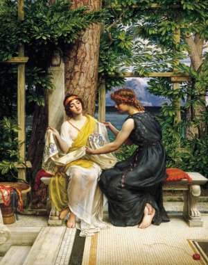 Helena and Hermia by Edward John Poynter Oil Painting