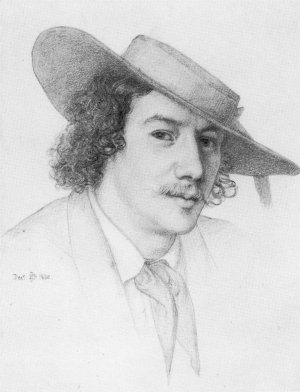Portrait of Whistler by Edward John Poynter Oil Painting