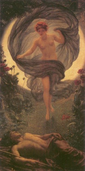Main Product Photo of The vision of Endymion Painting by Edward John Poynter