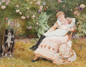 Happy as the Day is Long by Edward Killingworth Johnson Oil Painting