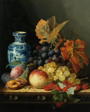 Still Life with Chinese Vase Oil painting by Edward Ladell