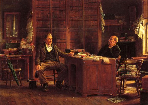 Main Product Photo of A Country Lawyer Painting by Edward Lamson Henry