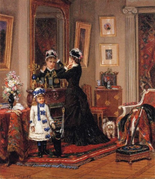 Main Product Photo of Can They Go Too Painting by Edward Lamson Henry