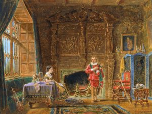 Interior by Edward Lamson Henry Oil Painting