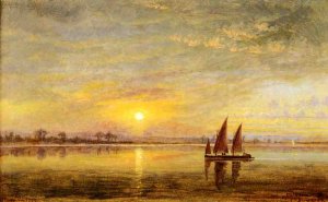 On the James River, Virginia by Edward Lamson Henry Oil Painting
