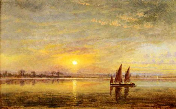 Main Product Photo of On the James River, Virginia Painting by Edward Lamson Henry