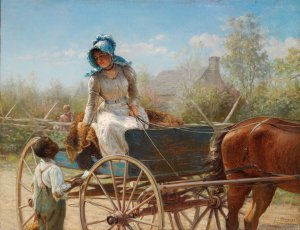 The Message by Edward Lamson Henry Oil Painting