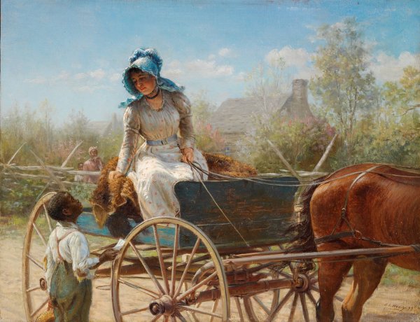 The Message  by Edward Lamson Henry - Hand-Painted Oil Painting Reproduction