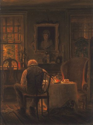 The Widower by Edward Lamson Henry Oil Painting