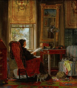 Totally Absorbed by Edward Lamson Henry Oil Painting