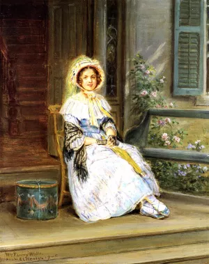 Waiting for the Stagecoach Oil painting by Edward Lamson Henry