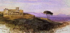 A View in the Roman Compagna painting by Edward Lear