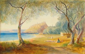Monastir, Albania by Edward Lear Oil Painting
