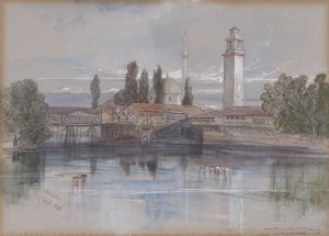 Monastir by Edward Lear Oil Painting