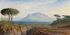Monte Soratte near Rome by Edward Lear Oil Painting