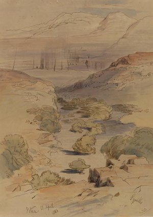 Petra by Edward Lear Oil Painting