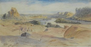 Philae, Egypt by Edward Lear Oil Painting
