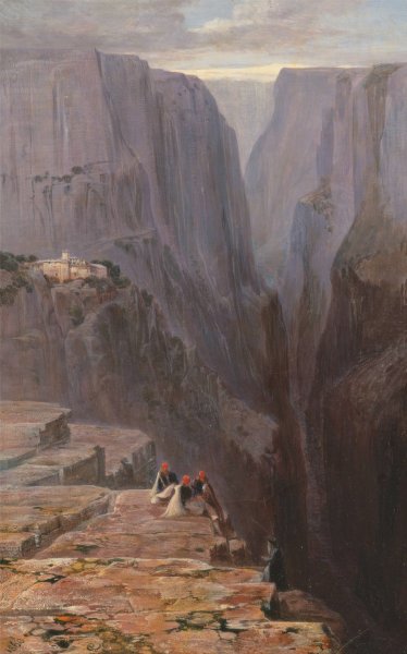 Main Product Photo of Zagori, Greece Painting by Edward Lear