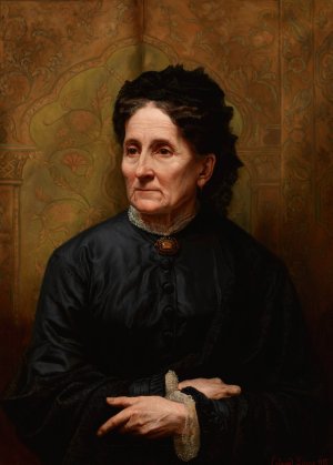 Portrait of Mother by Edward Lepszy Oil Painting