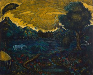 Landscape with a Horse by Edward Middleton Manigault Oil Painting