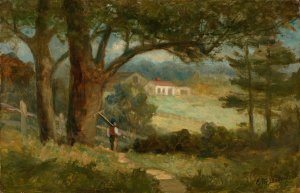 Homeward by Edward Mitchell Bannister Oil Painting