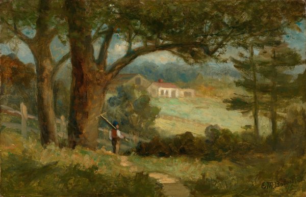 Homeward  by Edward Mitchell Bannister - Hand-Painted Oil Painting Reproduction