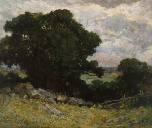 Landscape by Edward Mitchell Bannister Oil Painting
