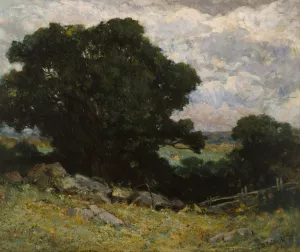 Landscape by Edward Mitchell Bannister Oil Painting