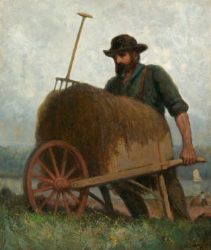 Seaweed Gatherers by Edward Mitchell Bannister Oil Painting