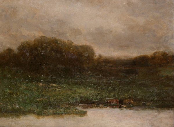 Summer Twilight by Edward Mitchell Bannister - Hand-Painted Oil Painting Reproduction
