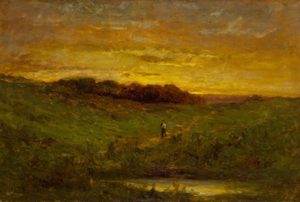 Sunset  by Edward Mitchell Bannister - Hand-Painted Oil Painting Reproduction