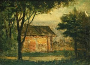 The Old Homestead by Edward Mitchell Bannister Oil Painting