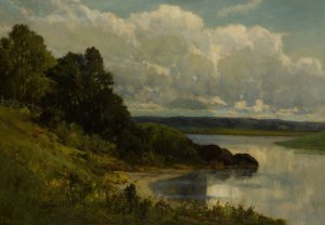 The Palmer River by Edward Mitchell Bannister Oil Painting