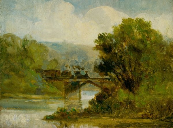 Train  by Edward Mitchell Bannister - Hand-Painted Oil Painting Reproduction