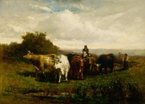 Untitled by Edward Mitchell Bannister Oil Painting