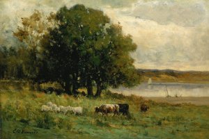 Untitled by Edward Mitchell Bannister Oil Painting