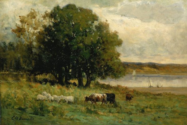 Untitled  by Edward Mitchell Bannister - Hand-Painted Oil Painting Reproduction