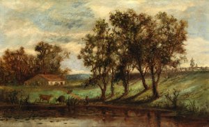 Untitled by Edward Mitchell Bannister Oil Painting